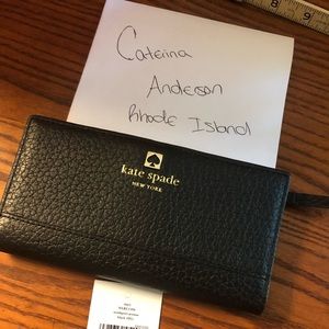 NWT KATE SPADE STACY LEATHER WALLET